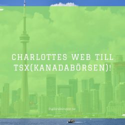 Charlottes Web till TSX(Kanadabörsen)!