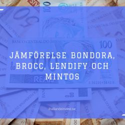 Jämförelse Bondora, Brocc, Lendify och Mintos