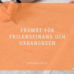 Framåt för FrilansFinans och UrbanGreen