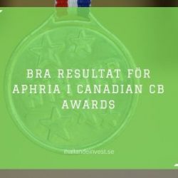 Bra resultat för Aphria i Canadian CB Awards