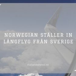 Norwegian ställer in långflyg från Sverige