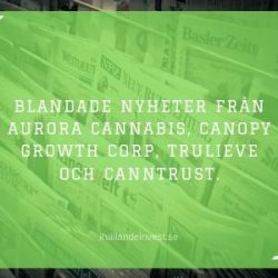 Blandade Nyheter från Cannabissektorn