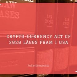 Crypto-Currency Act of 2020 läggs fram i USA