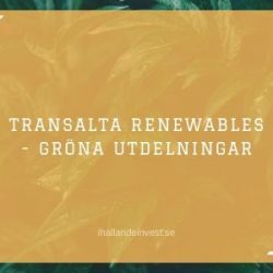 TransAlta Renewables - Gröna Utdelningar
