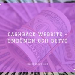 Cashback Website - Omdömen och Betyg