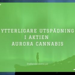 Ytterligare utspädning i aktien Aurora Cannabis
