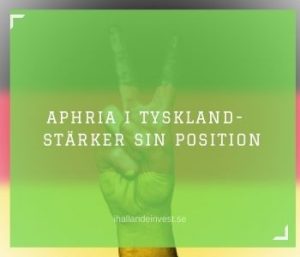 Aphria i Tyskland - Har stärkt sin position