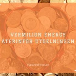 Vermilion Energy återinför utdelningen