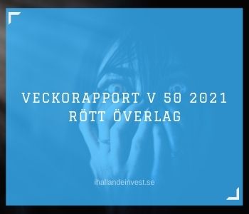 Veckorapport V 50 2021 - Rött överlag